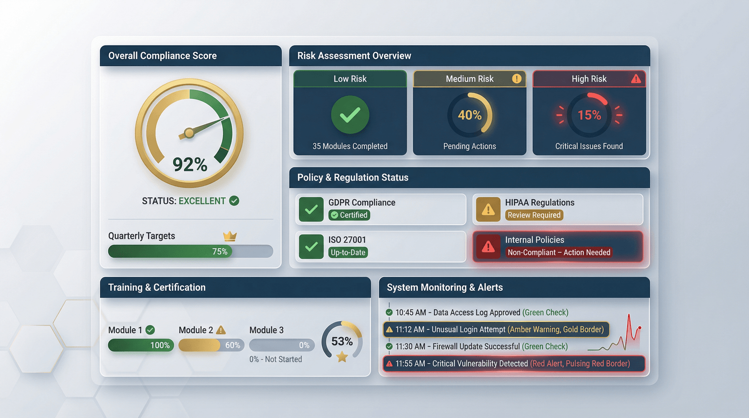 Financial compliance and audit process