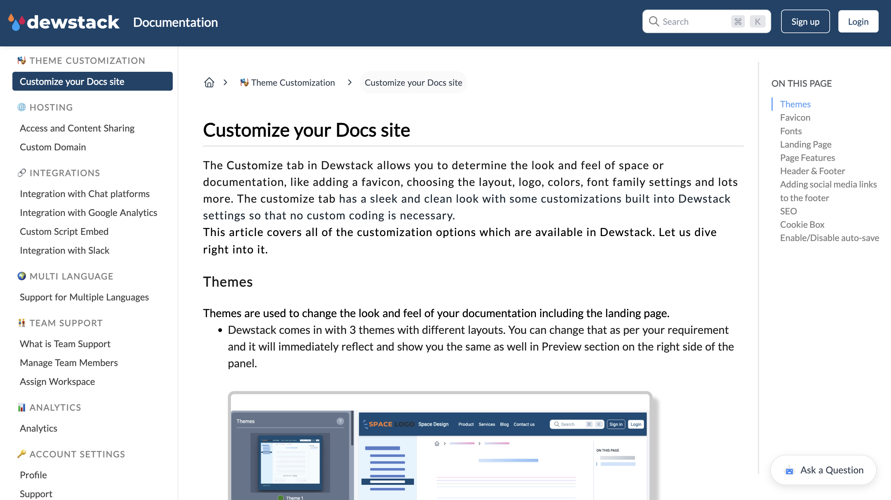 Published Documentation